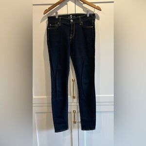 7 for all Mankind, The Skinny Dark wash Blue Jeans Red Tag Denim Size 26